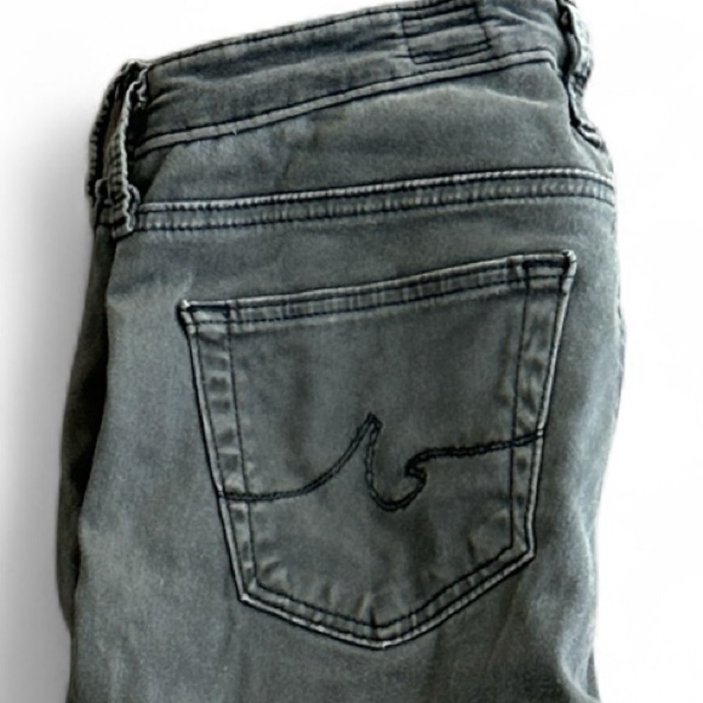 AG Adriano Goldschmied The Willow Zip Pocket Extreme Skinny Jeans Gray Size 24R - Picture 16 of 17